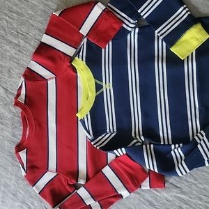 Crazy 8 - Lot of 2 Contrast Color Long Sleeve Pullovers